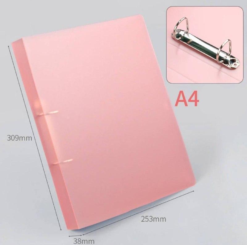 A4 2-D Ring File Folder with 2-Hole Loose Leaf Binder - ClubOn