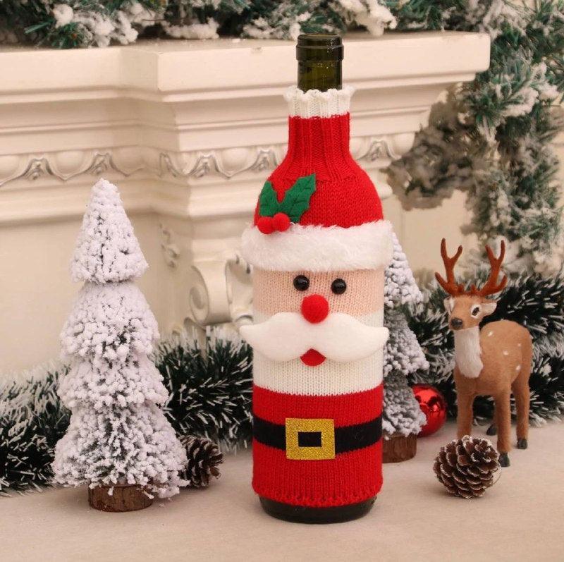 Old Man Snowman Wine Bottle Sleeve | Christmas Decorations - ClubOn