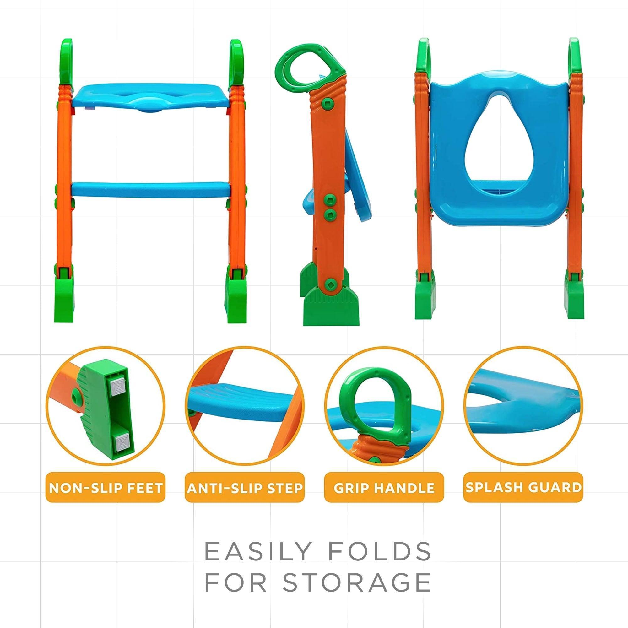 Kazoo Kids Foldable Potty Training Seat with Ladder for Toddlers, Unisex - ClubOn