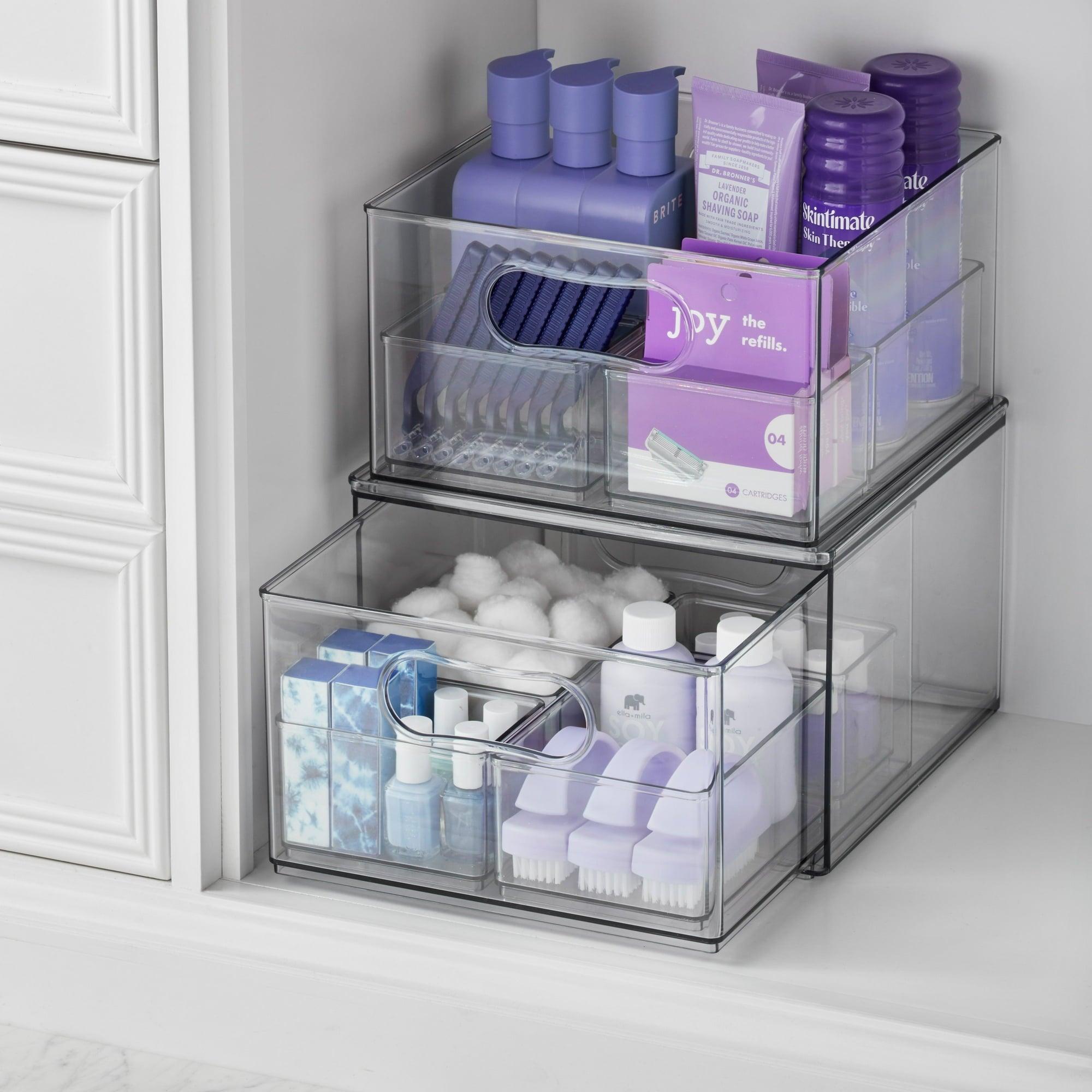 The Home Edit 17-Piece Bath Edit – Clear Plastic Modular Storage System - ClubOn