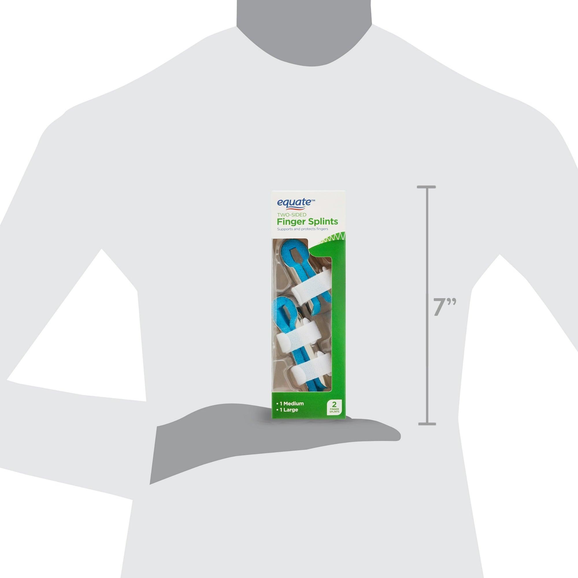 Equate Two-Sided Finger Splints, 2 Count – Adjustable & Comfortable - ClubOn