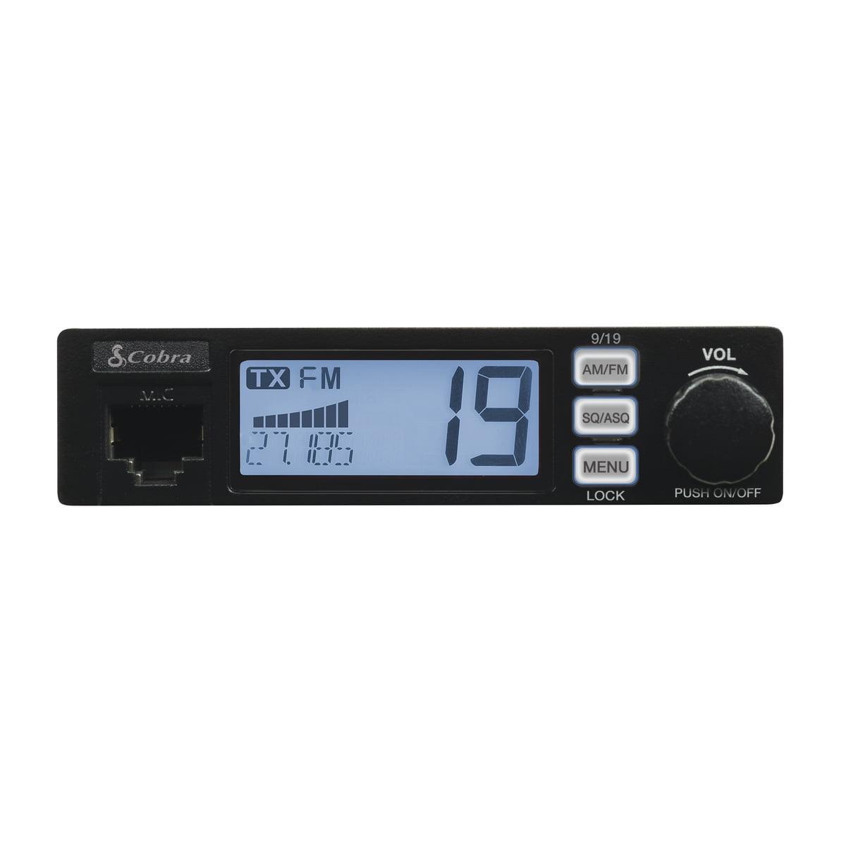 Cobra 19 ULTRA 6 AM/FM Recreational CB Radio, 40 Channels, Ultra-Compact - ClubOn