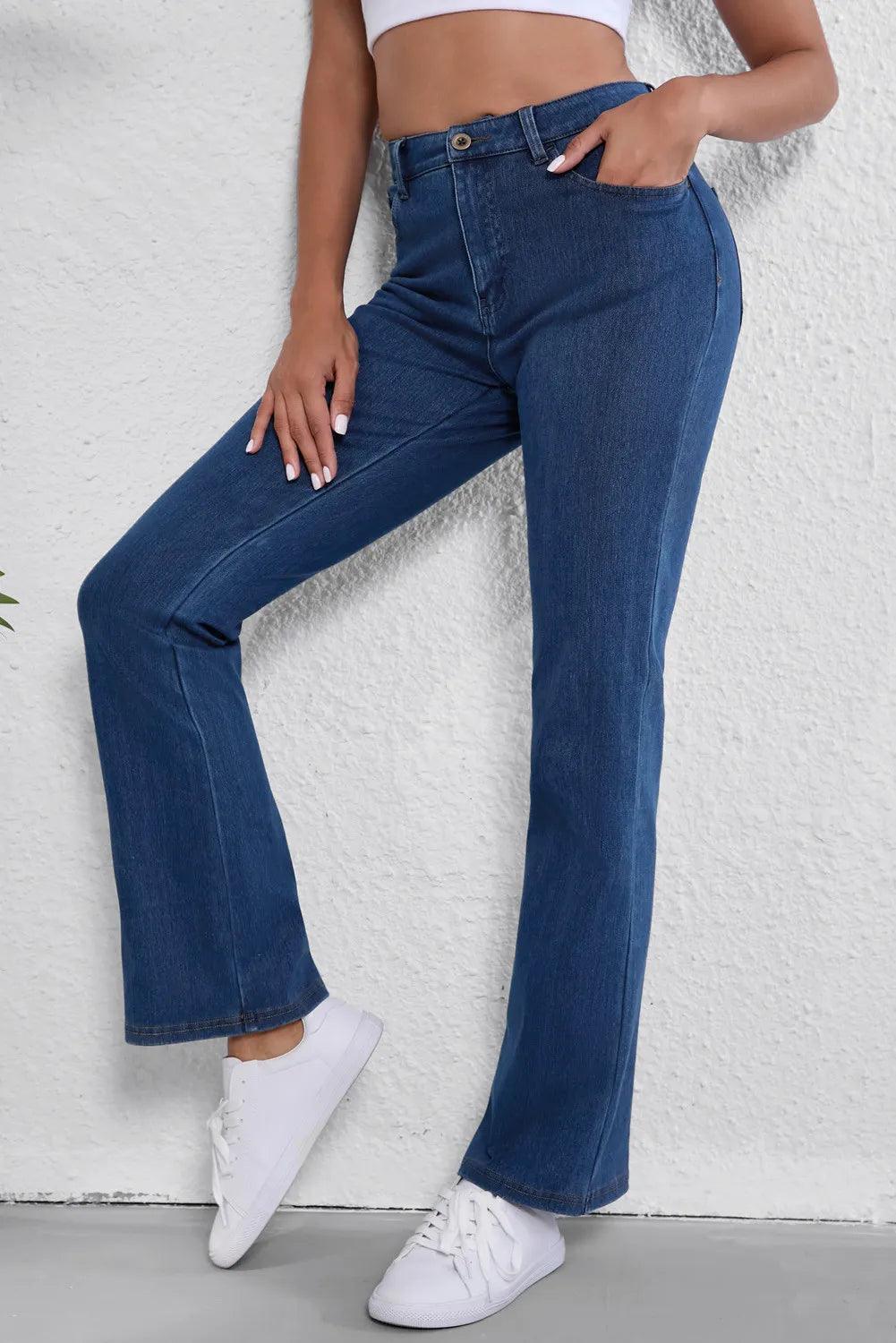 Straight Jeans with Pockets - ClubOn