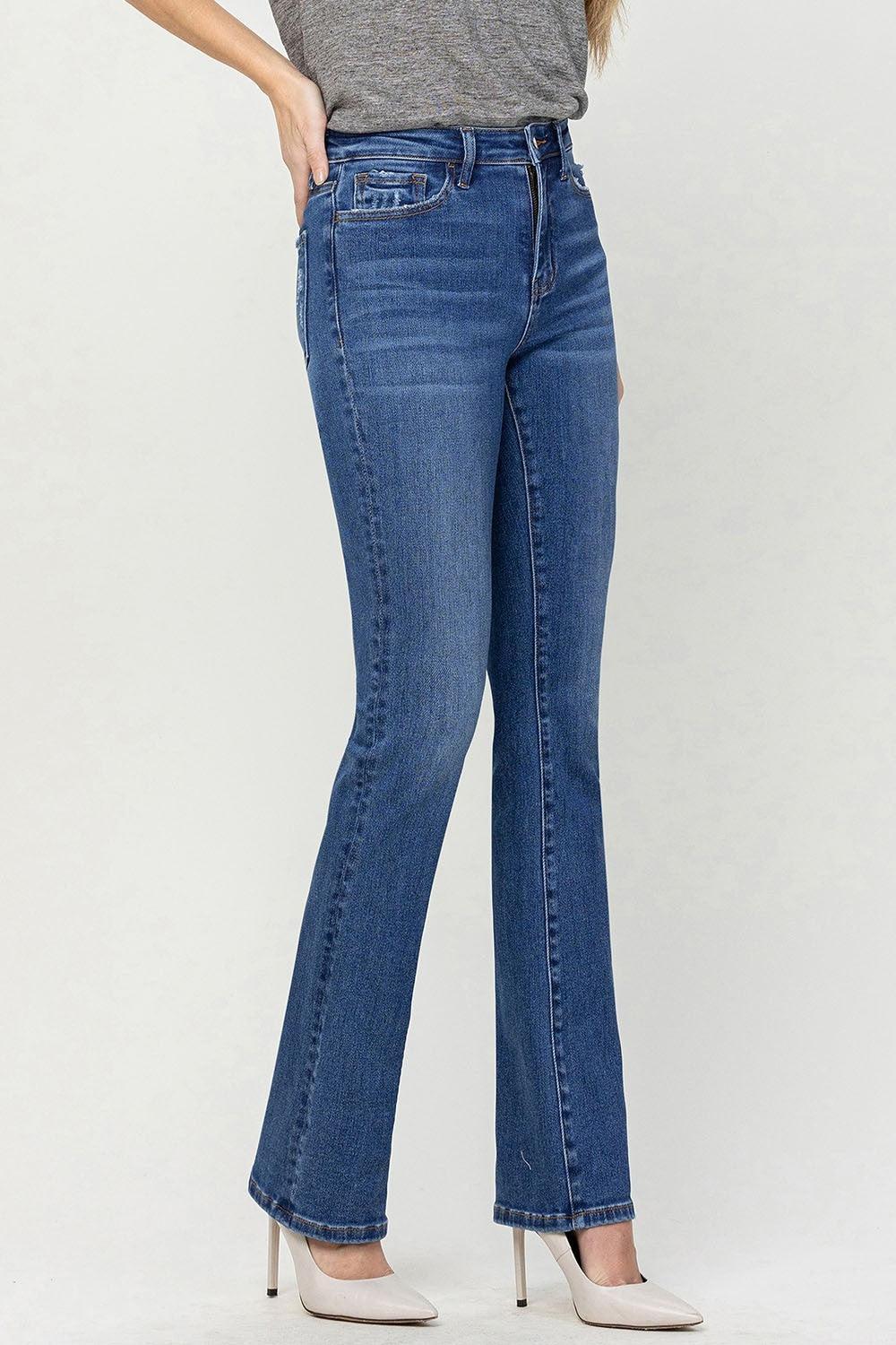 Vervet by Flying Monkey High Waist Bootcut Jeans - ClubOn