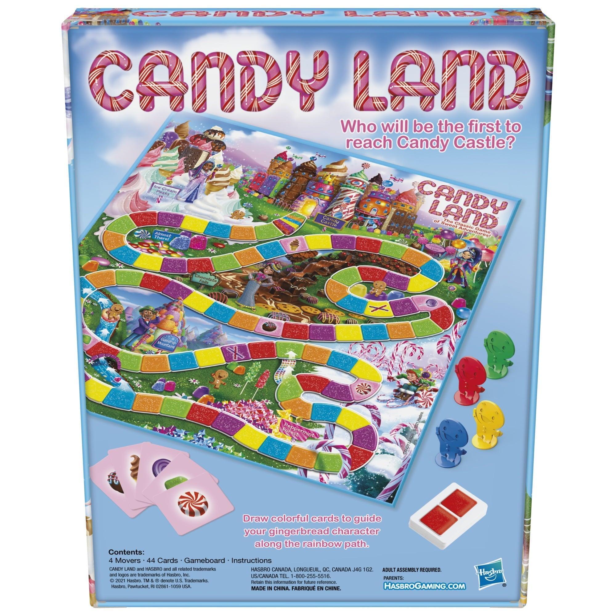 Candy Land Kids Board Game, Preschool Game for 2-4 Players, Ages 3+, Christmas Gift Idea - ClubOn