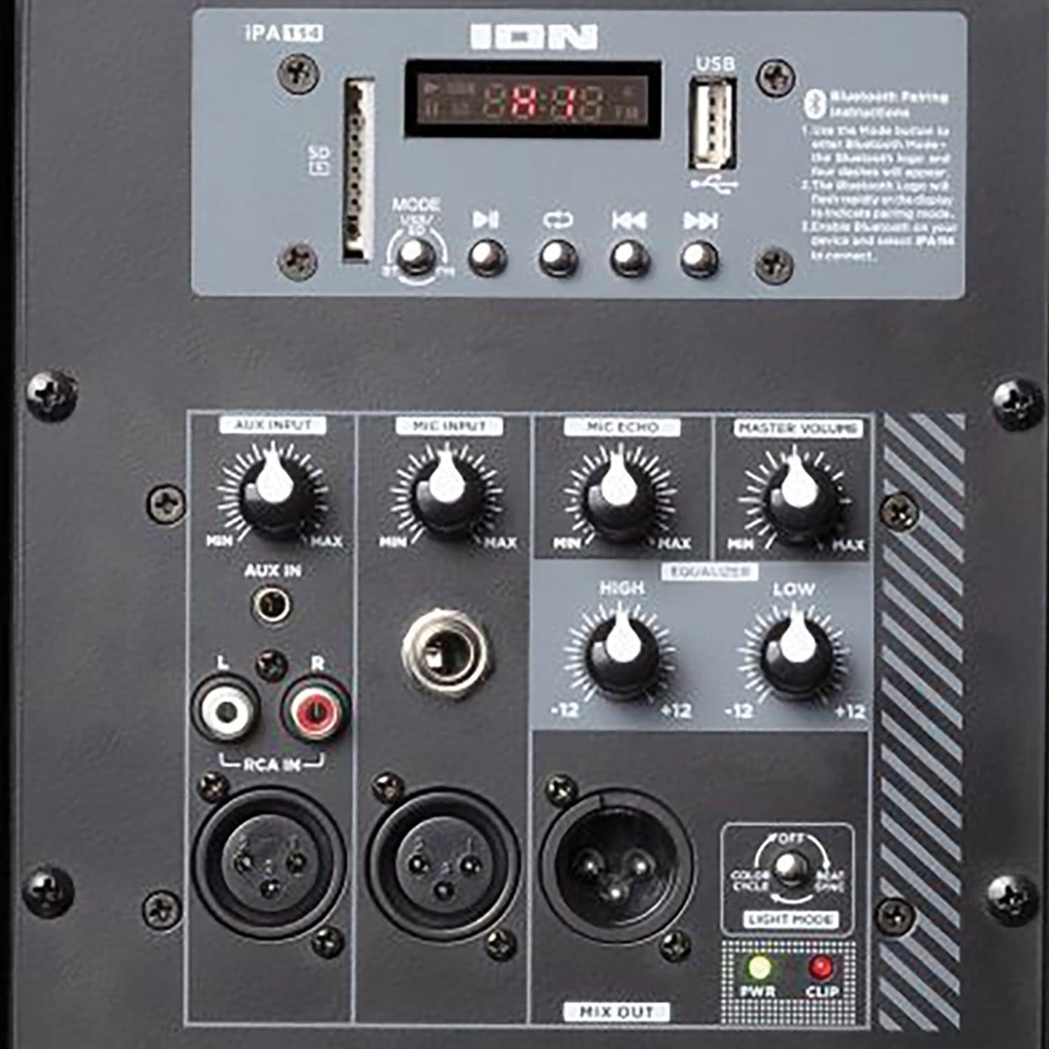 ION Audio Pro Glow 1500 Portable Bluetooth Speaker, 1500W, Black (PROGLOW1500) - ClubOn