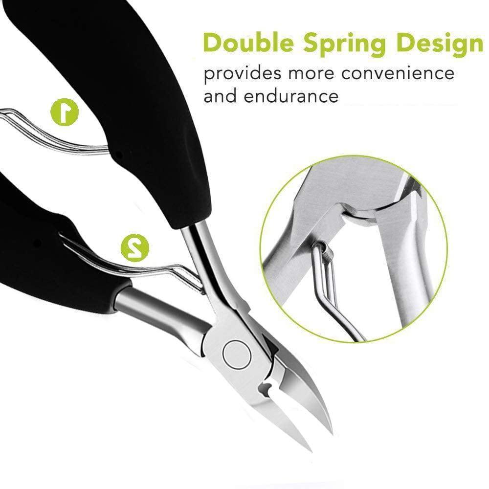 Toe Nail Clippers for Thick Nails & Ingrown Toenails - Heavy Duty Nail Nipper, Large Size, Ideal for Seniors - ClubOn