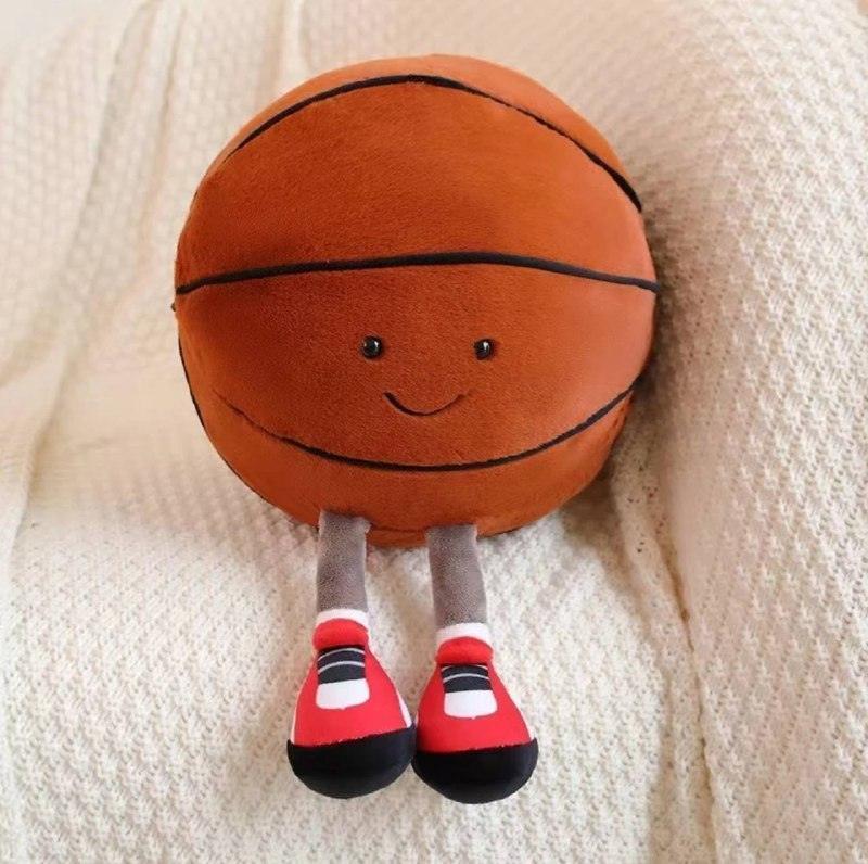 Football Plushie Toy - Basketball Pillow Cute Soft Kids Toy - ClubOn