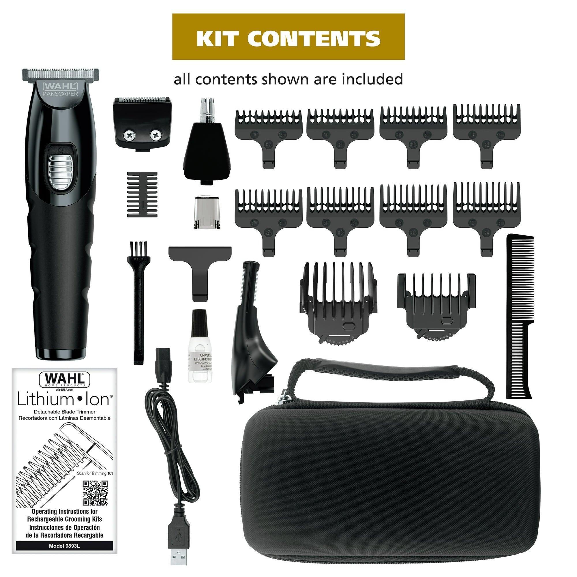 Wahl Manscaper Tool Box Rechargeable Trimmer for Trimming, Shaving & Detailing for Men - 3024523 - ClubOn