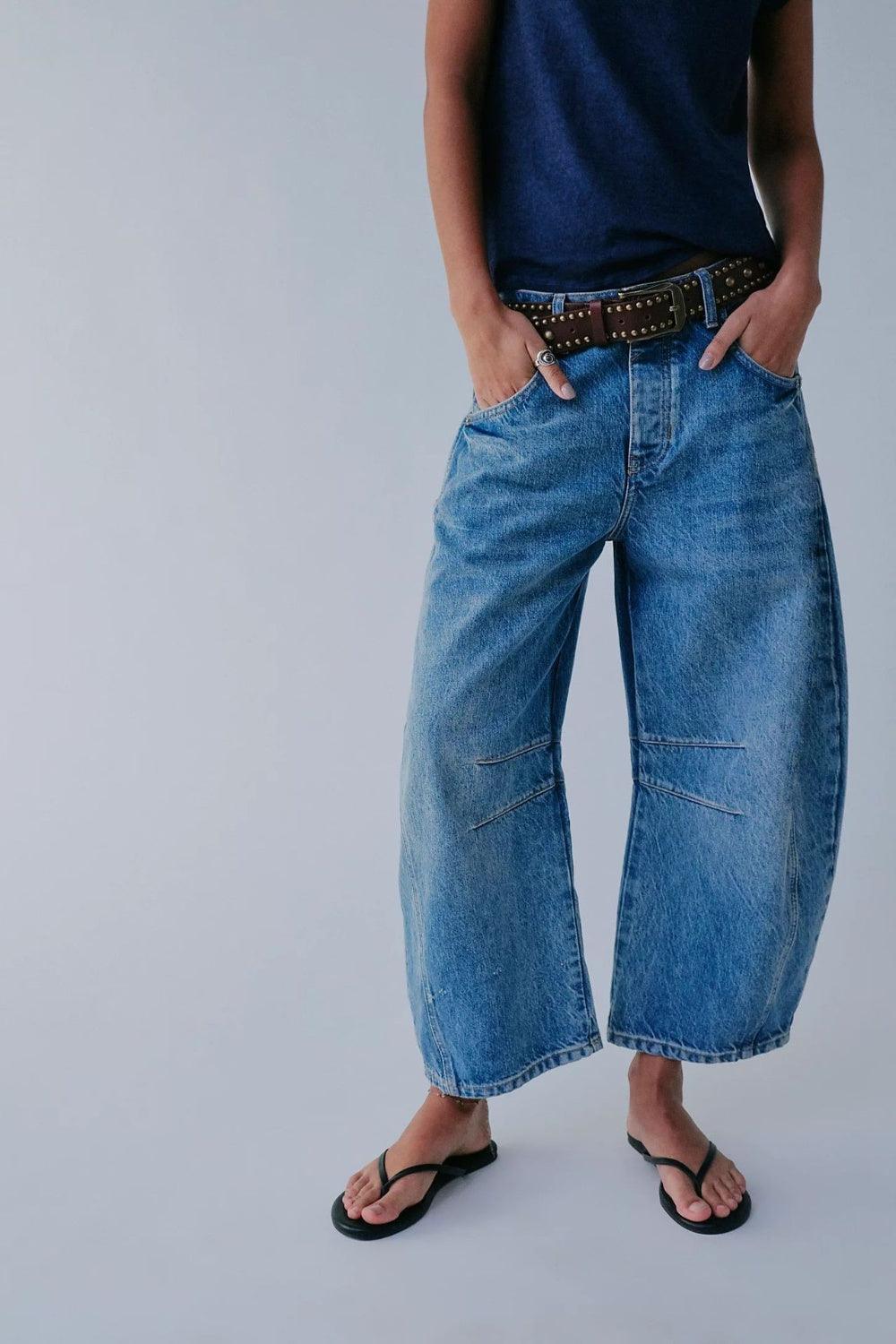 Wide Leg Jeans with Pockets - ClubOn