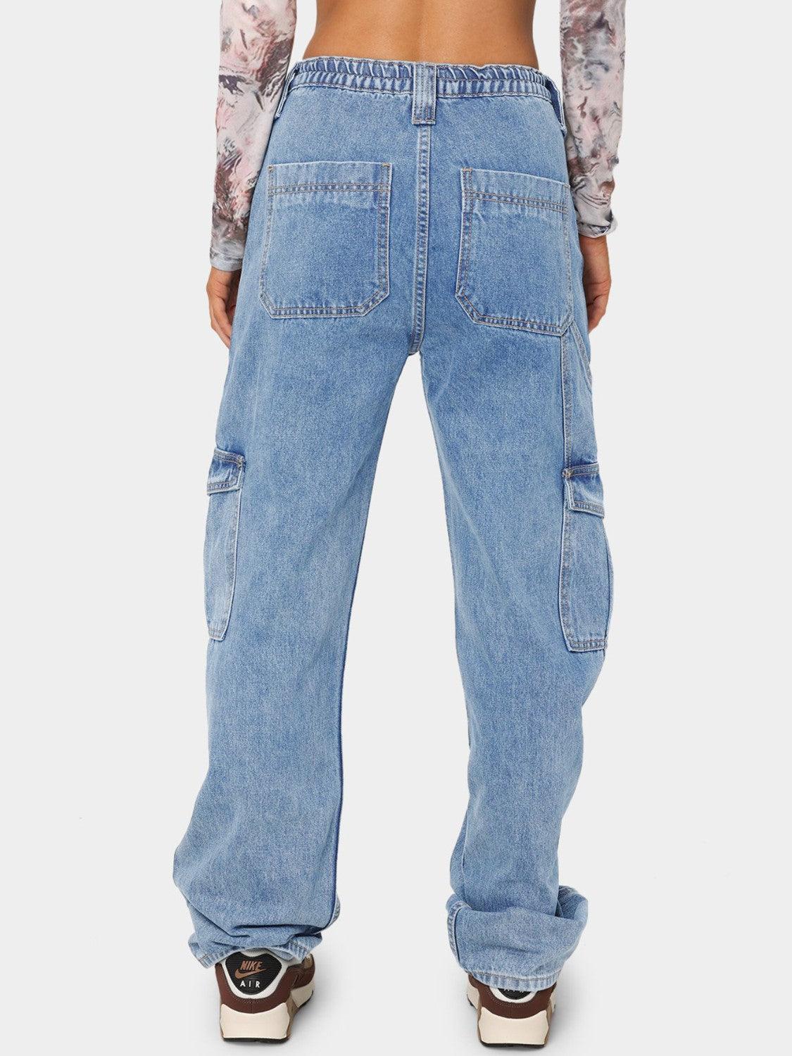 Straight Jeans with Pockets - ClubOn