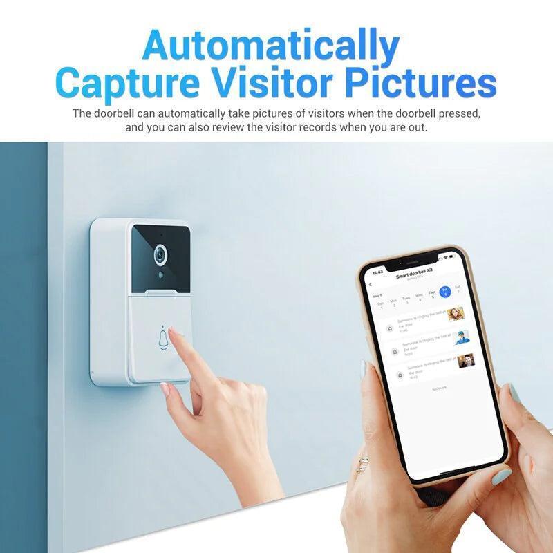Wireless Security Smart WiFi Doorbell Intercom Video Camera Door Ring Bell Chime - ClubOn