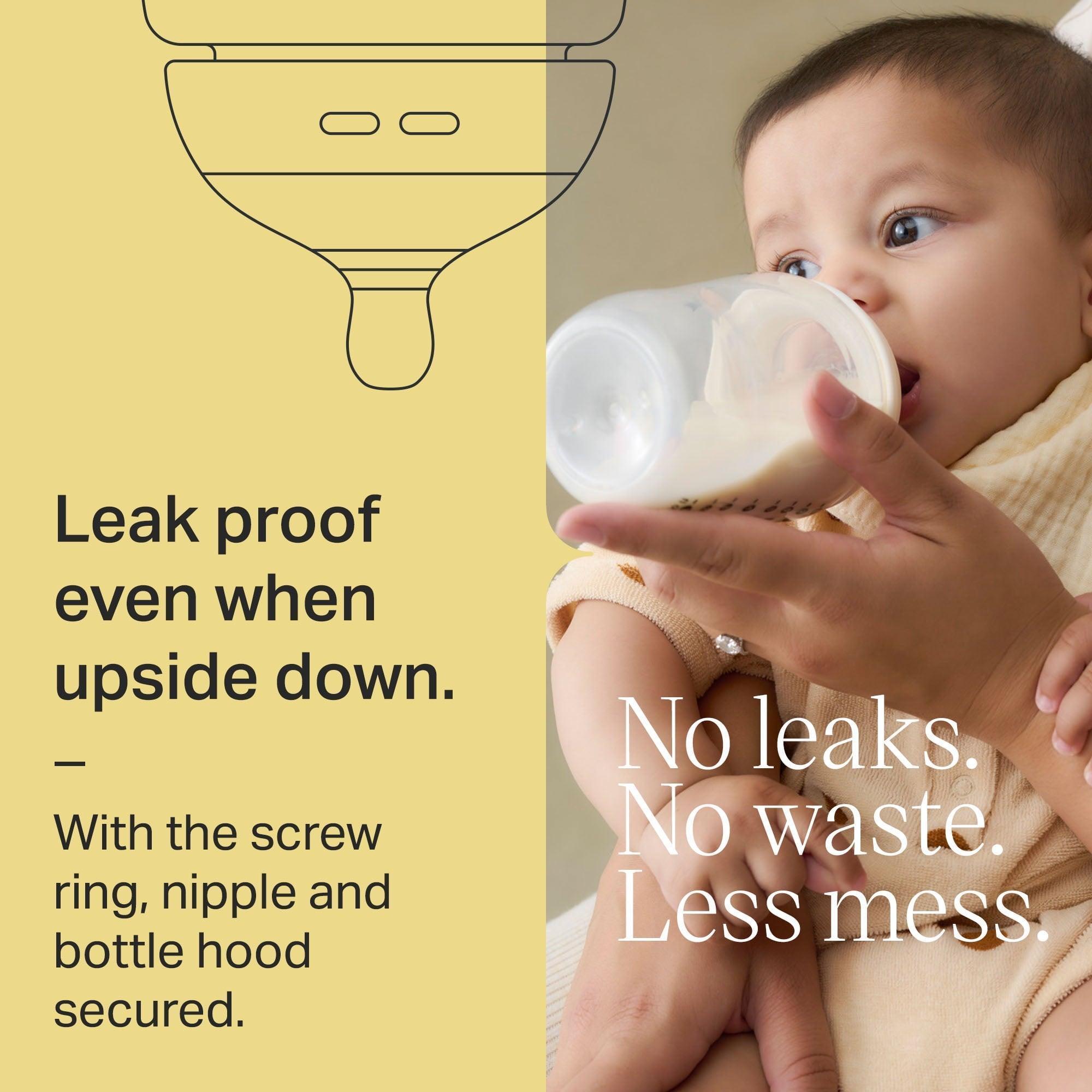 Tommee Tippee Natural Start Anti-Colic Baby Bottles, 11oz, 6m+, Self-Sterilizing, Thicker Feed Nipple - ClubOn