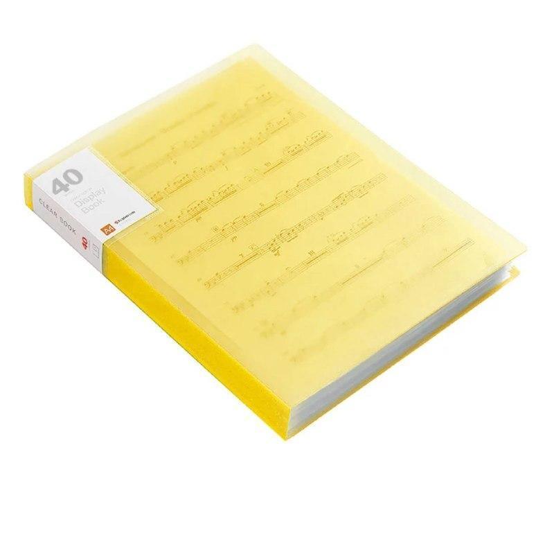 A4 Transparent Clear Book Display File Document Folder - ClubOn
