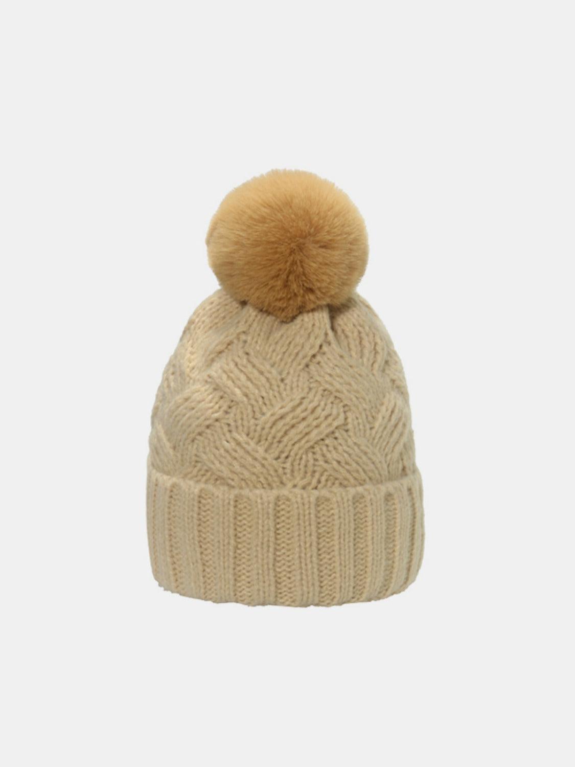 Roll Rim Cable-Knit Hat - ClubOn
