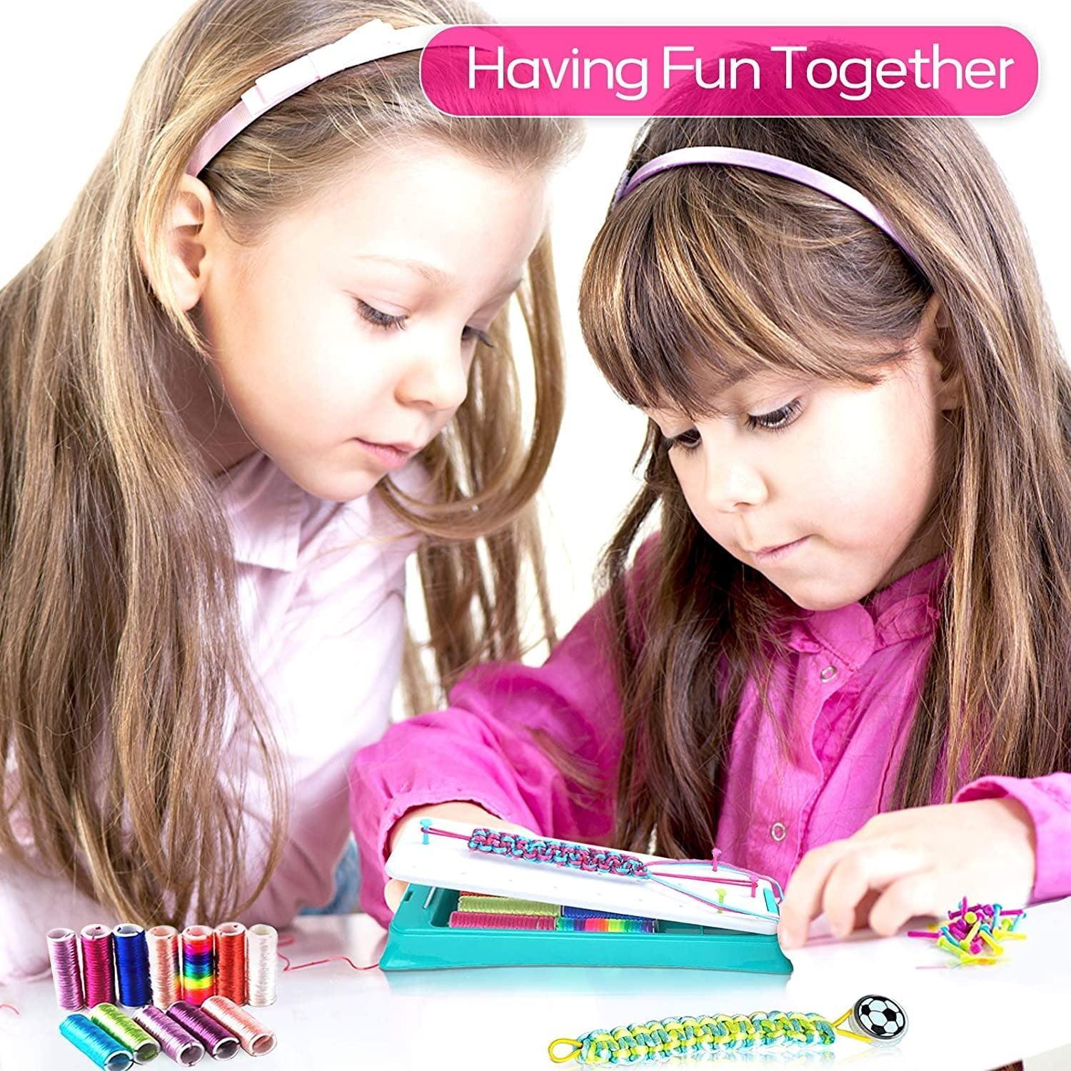 Friendship Bracelet Making Kit, DIY Craft Toys for Teen Girls, Arts & Crafts Activity Set, Gifts for Ages 6-12 - ClubOn