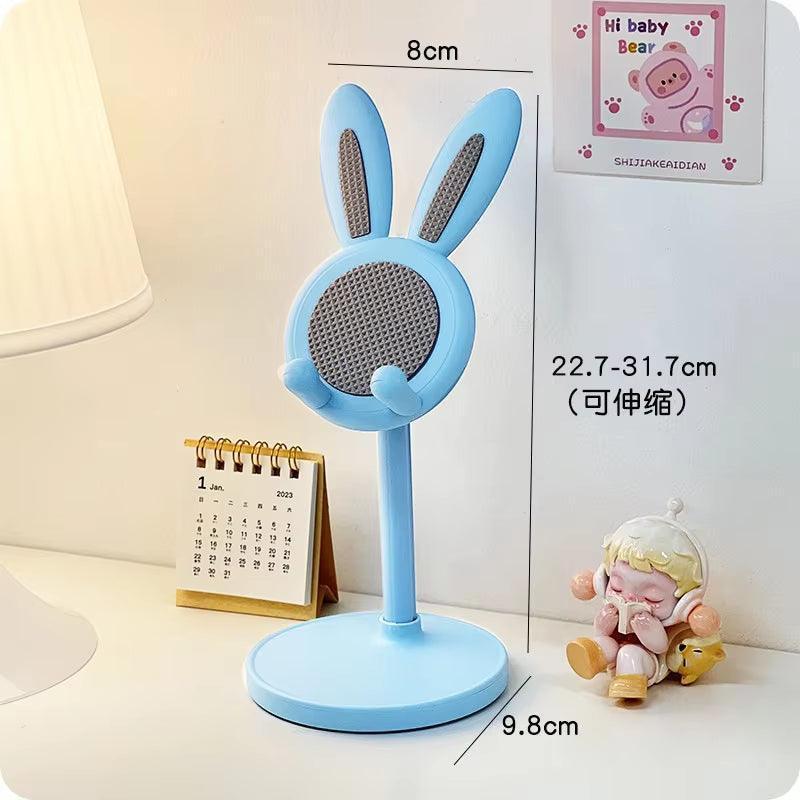 Pink Rabbit Phone Stand - Adjustable Desktop Holder - ClubOn