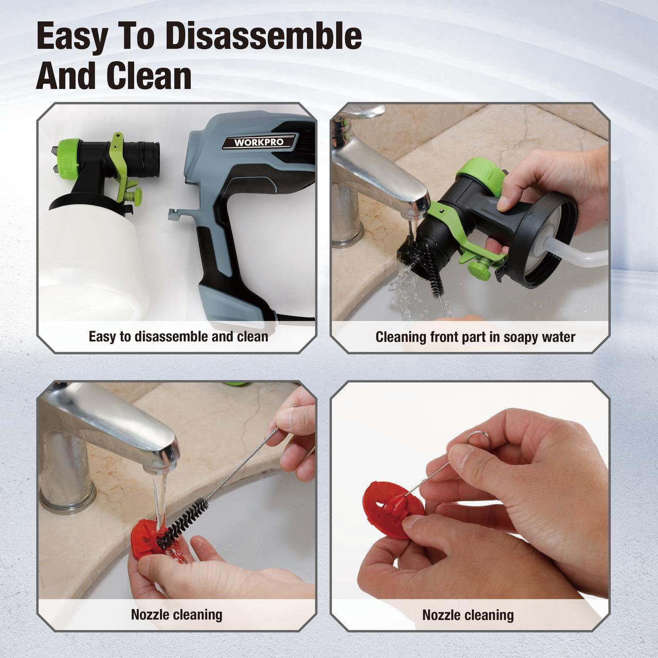 WorkPro Plus 14GPH Electric Paint Sprayer, 120 Volt, Model 2234 – High Efficiency Spray Gun - ClubOn