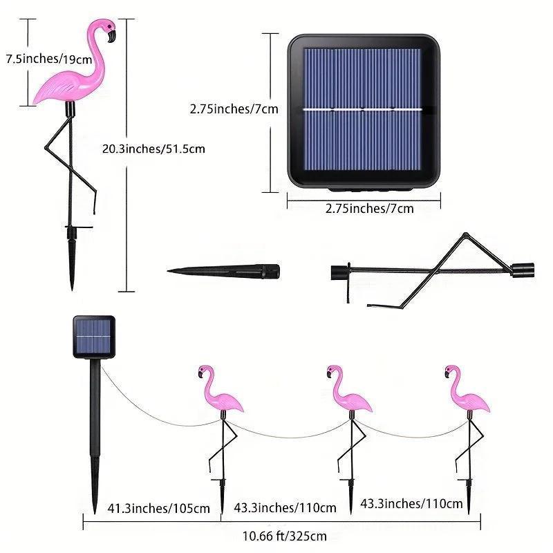 Solar Flamingo LED Stake Lights - Waterproof Garden Decor (1/3pcs) - ClubOn