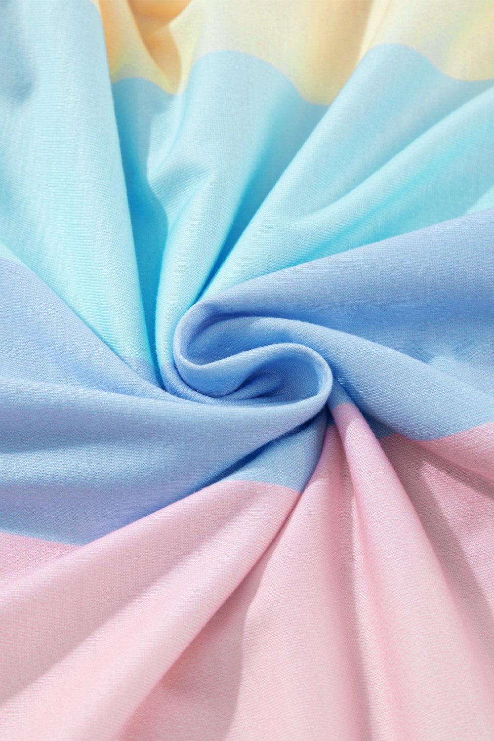 Color Block Long Sleeve Mini Dress - ClubOn