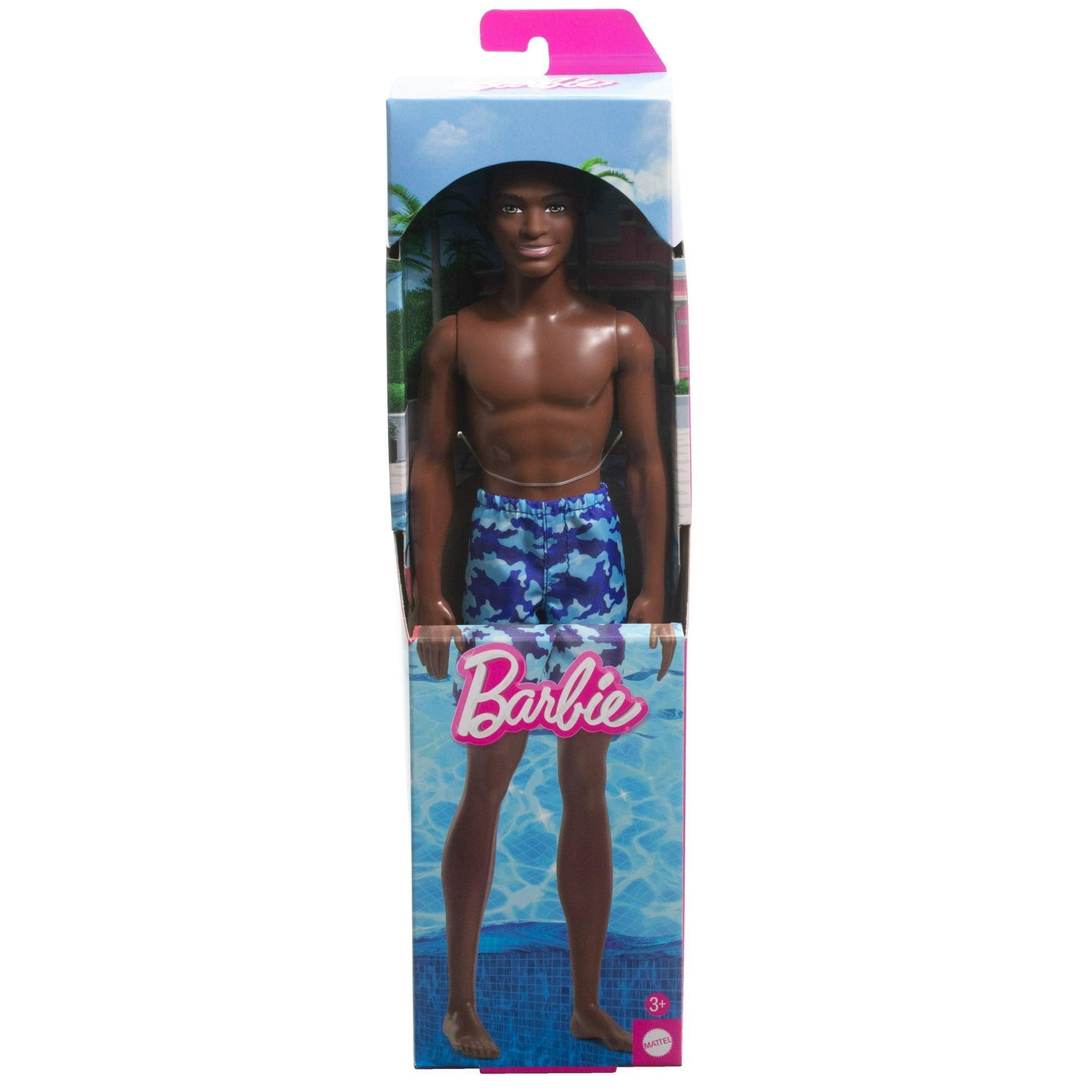 Beach Ken Doll with Dark Brown Hair – Wearing Blue Swimsuit - ClubOn