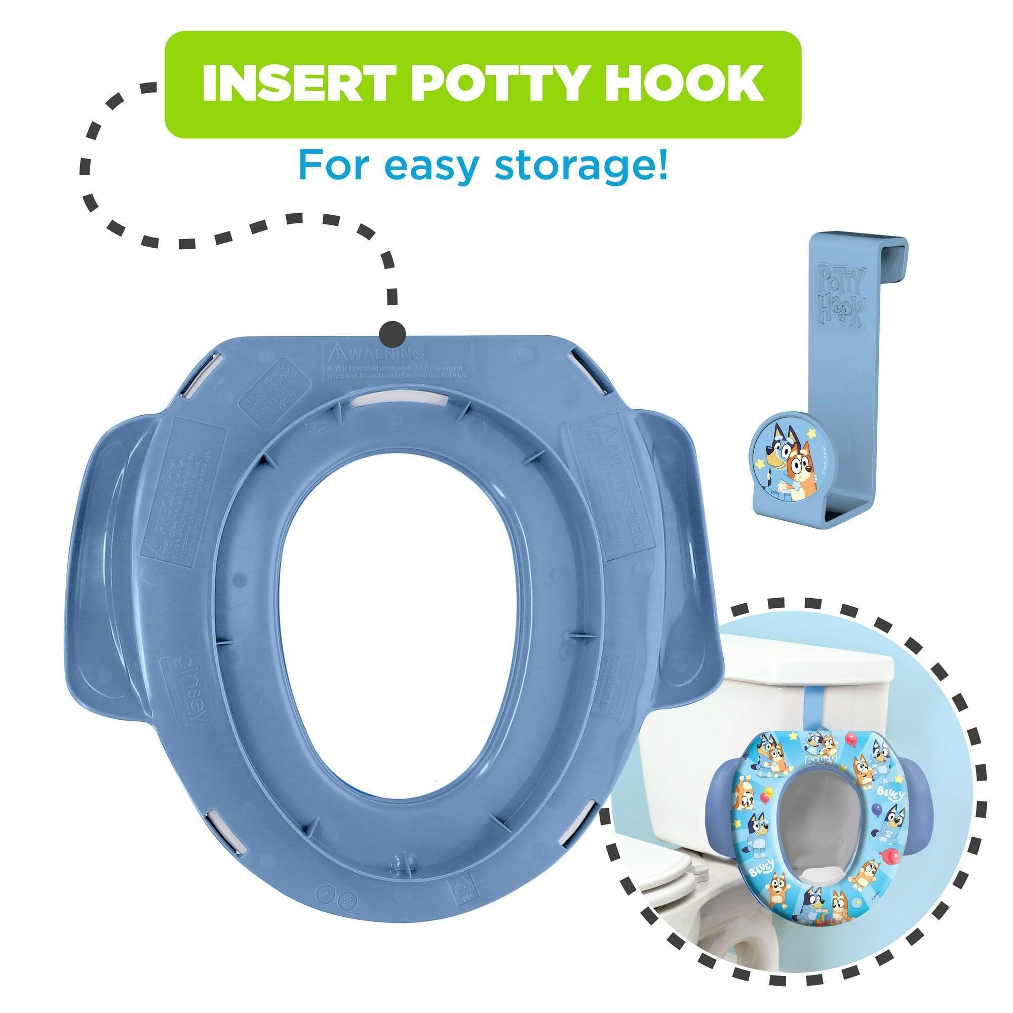 Bluey Soft Potty Seat with Hook – Potty Training Seat for Toddlers - ClubOn