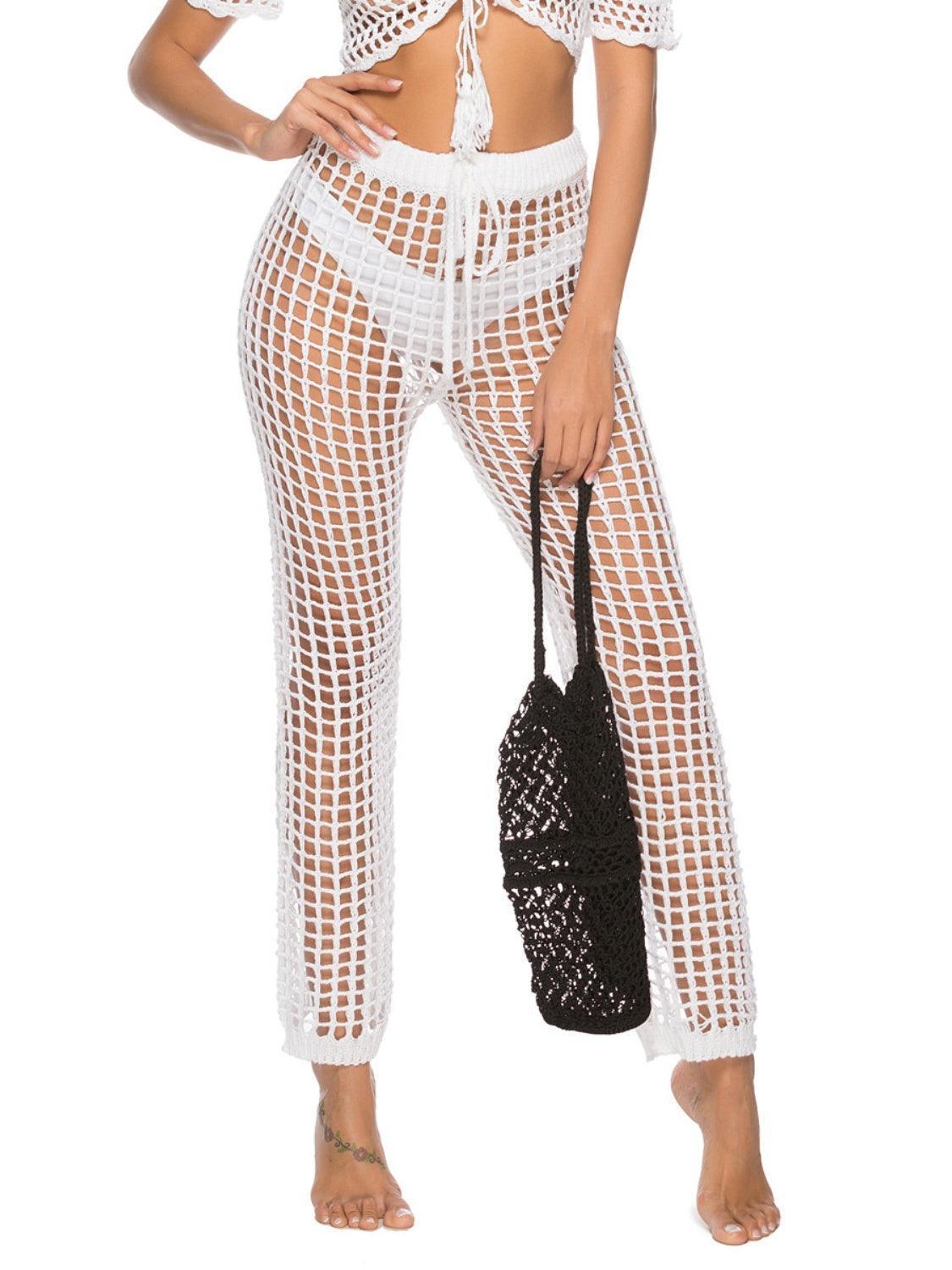 Cutout High Waist Swim Pants - ClubOn