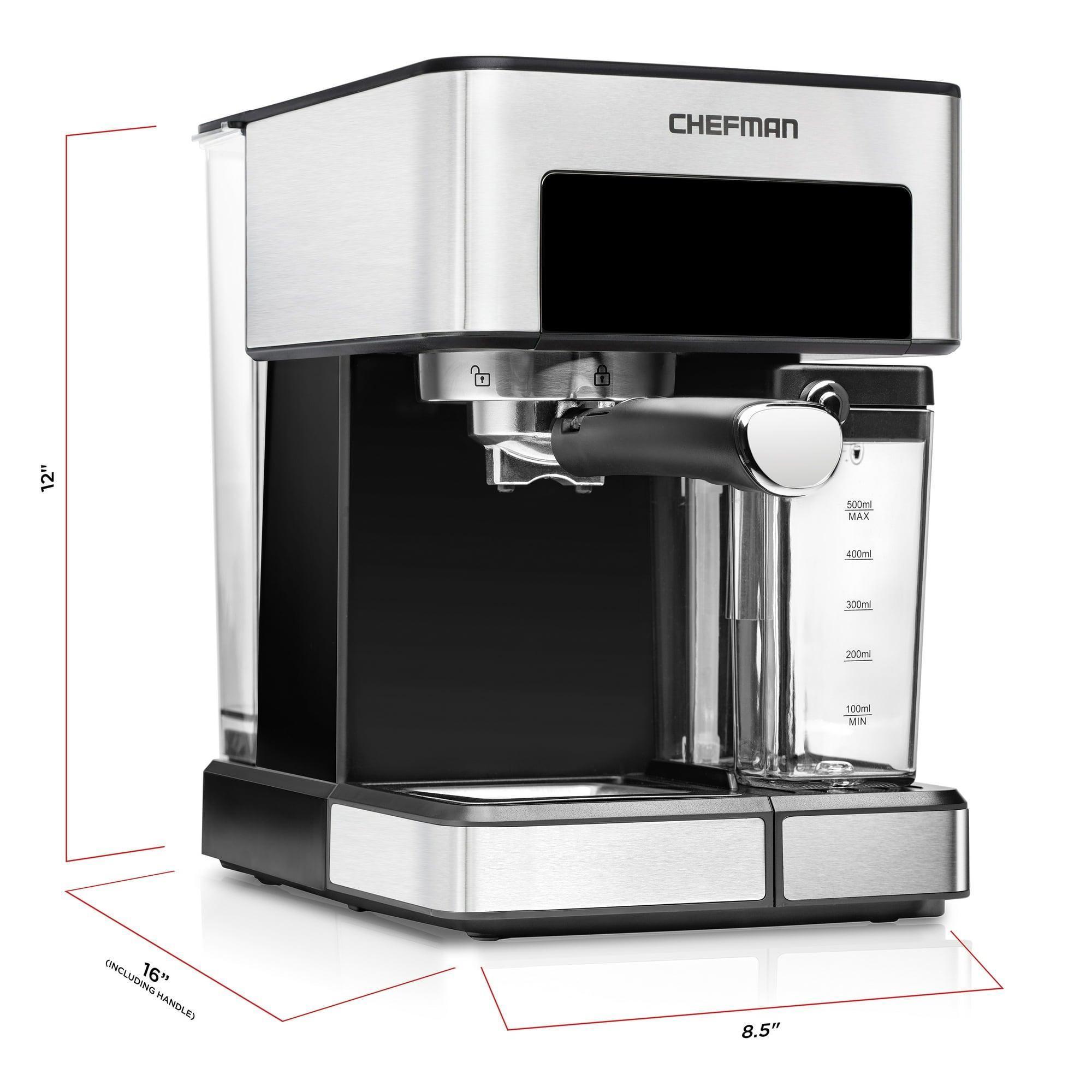 Chefman 1.8L Barista Pro Espresso Machine – Stainless Steel - ClubOn