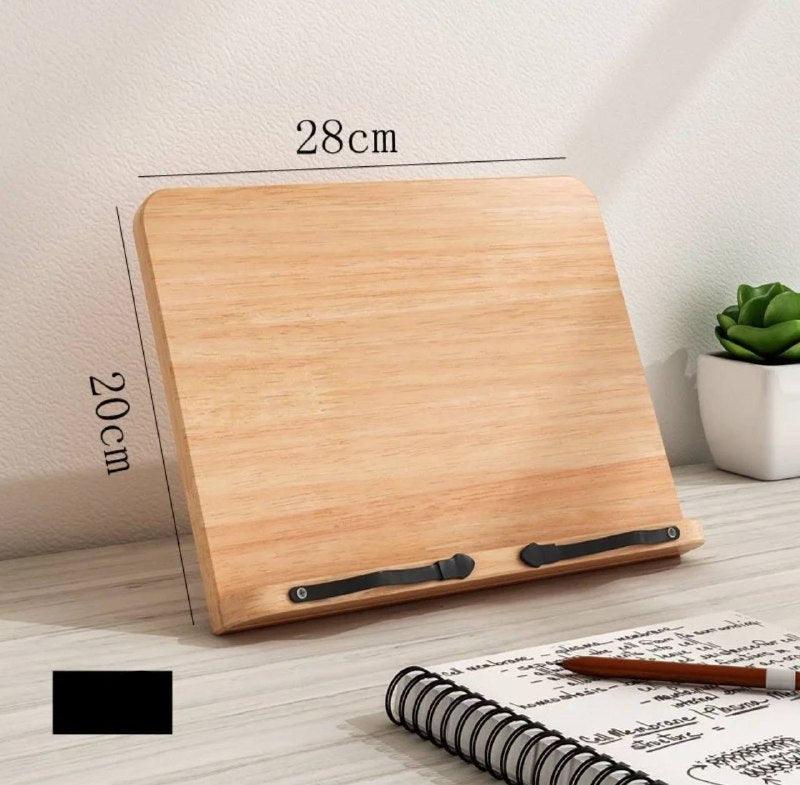Wooden Reading Stand & Computer Stand – Adjustable Bookshelf - ClubOn