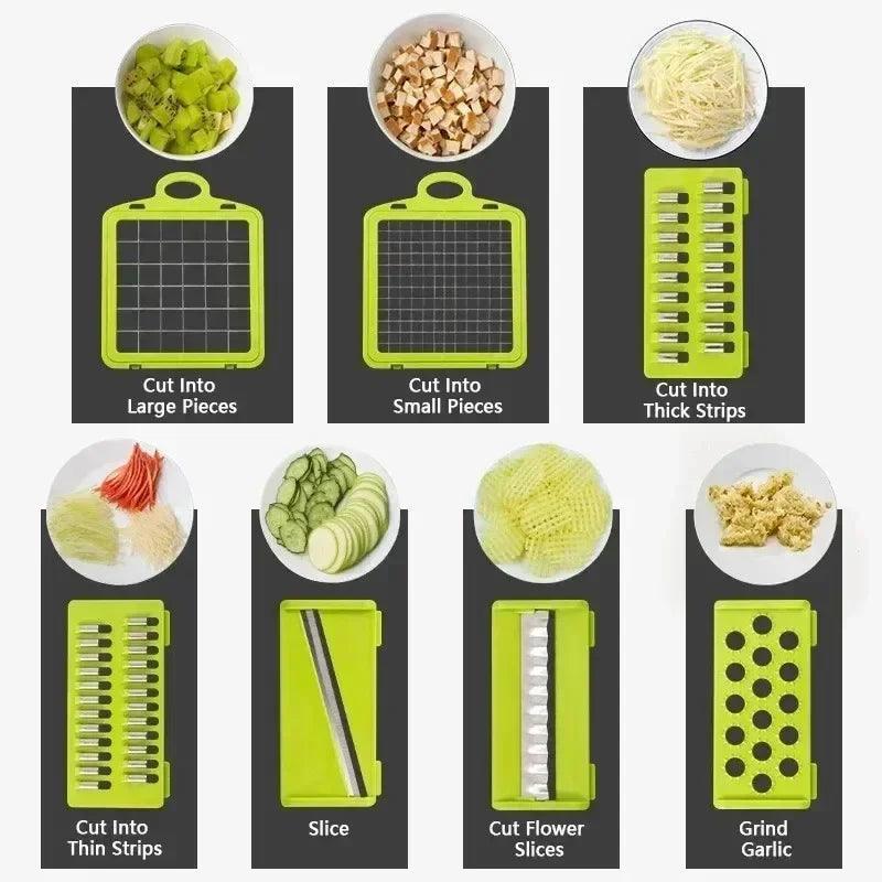16-in-1 Multifunctional Vegetable Chopper & Slicer - ClubOn