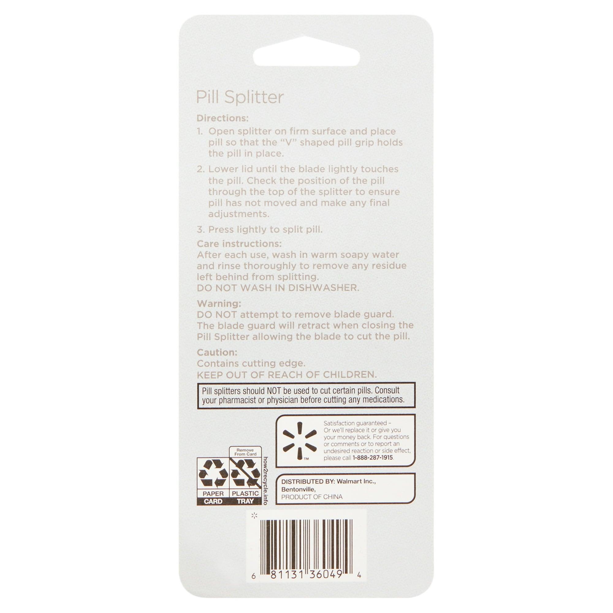 Equate Ultra Pill Splitter with Retracting Blade Guard, 1 Count - ClubOn