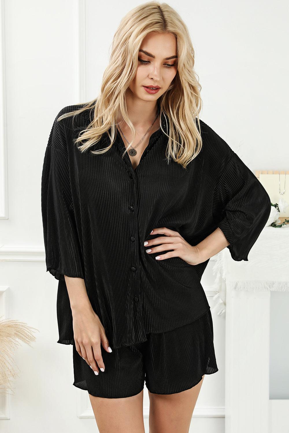 Two-Piece Buttoned Set – Chic & Comfortable - ClubOn