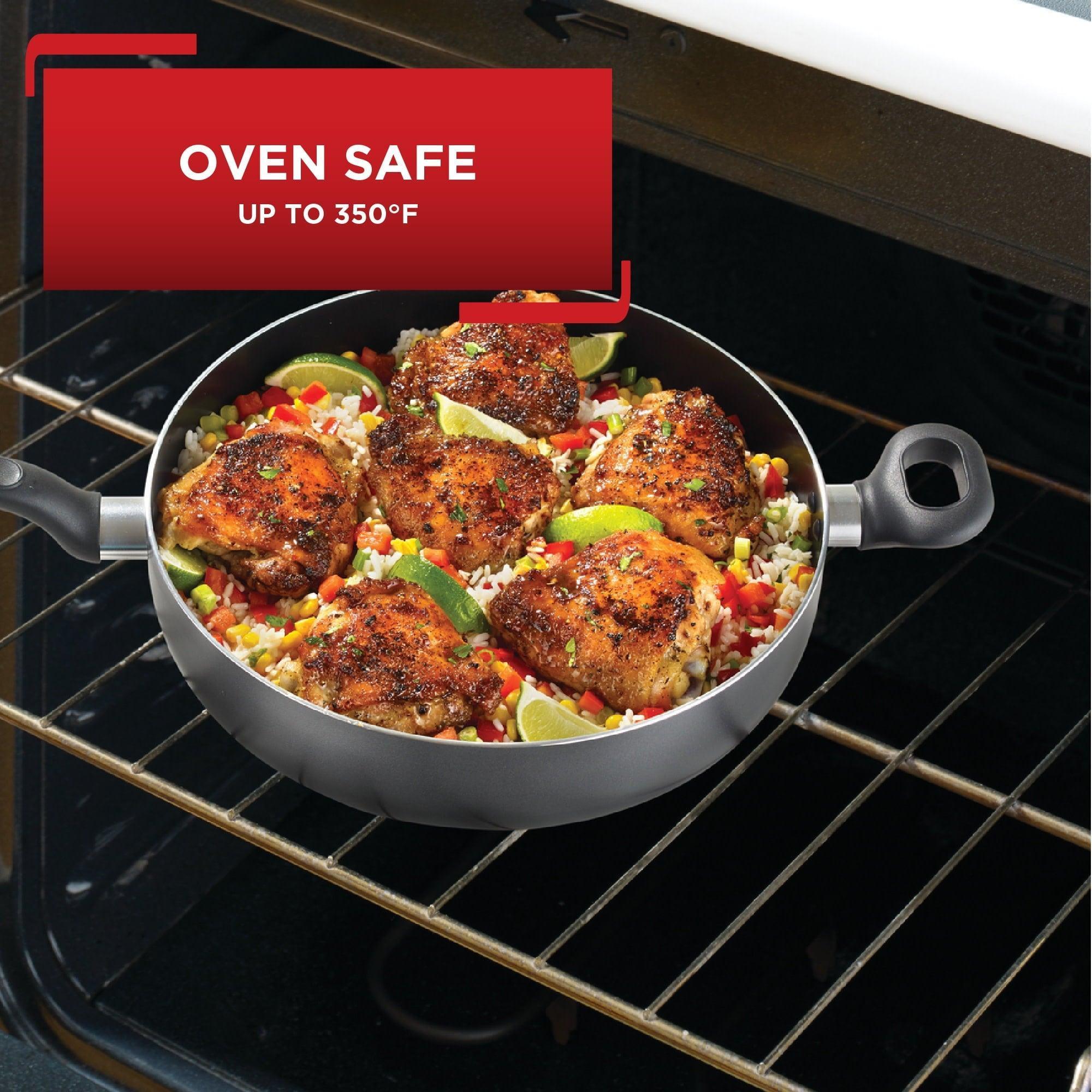 T-fal Easy Care Nonstick Cookware, Jumbo Cooker, 5 Quart, Grey - ClubOn