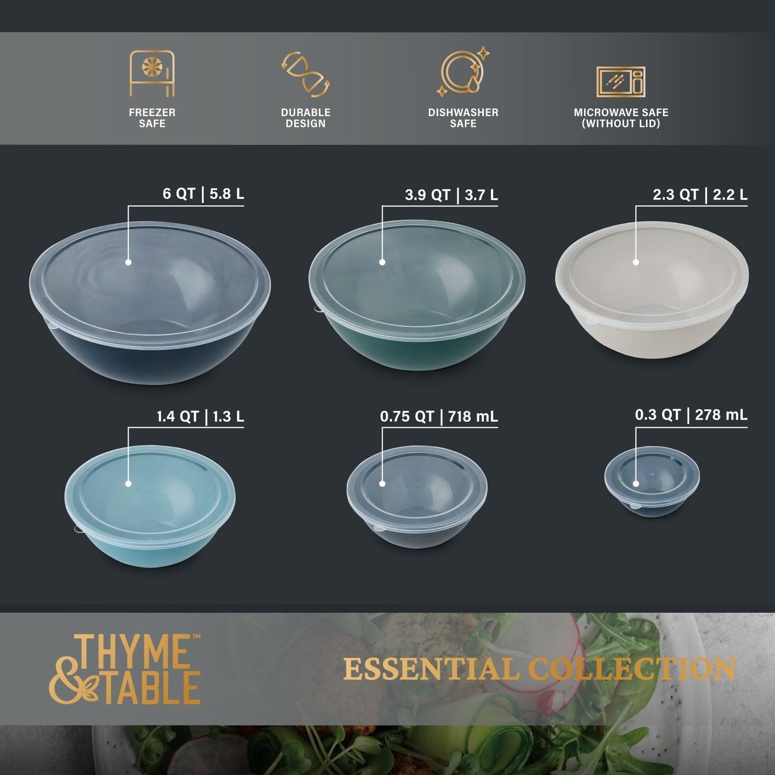 Thyme & Table 12-Piece Mixing Bowl Set, Blue - ClubOn