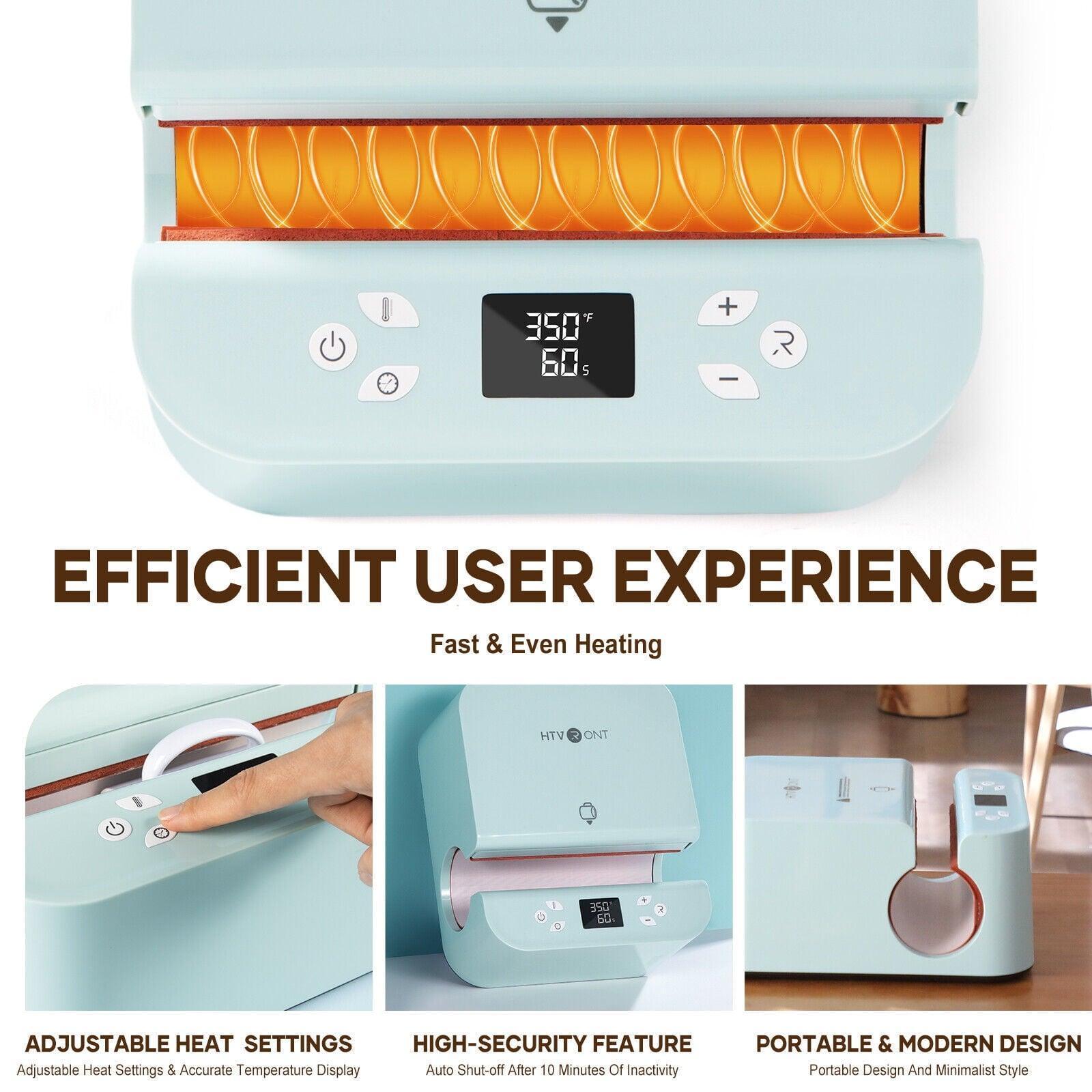 HTVRONT Auto Tumbler Mug Heat Press Machine for Sublimation, DIY Print Cup & Mug, Fits Various Sizes - ClubOn