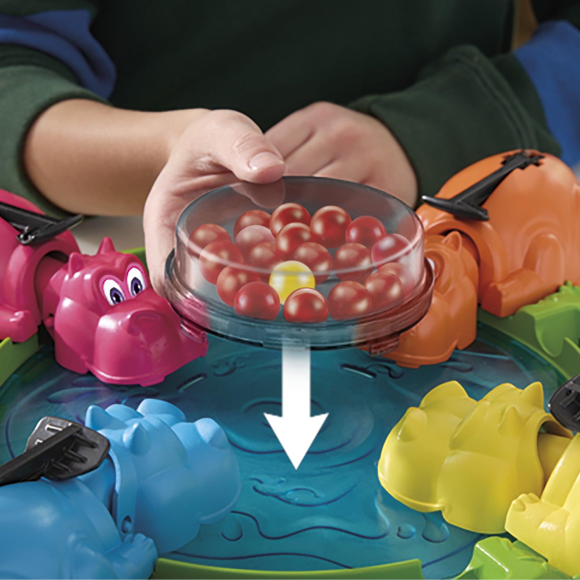 Hungry Hungry Hippos Board Game for Preschoolers, 2-4 Players, Ages 4+ - ClubOn
