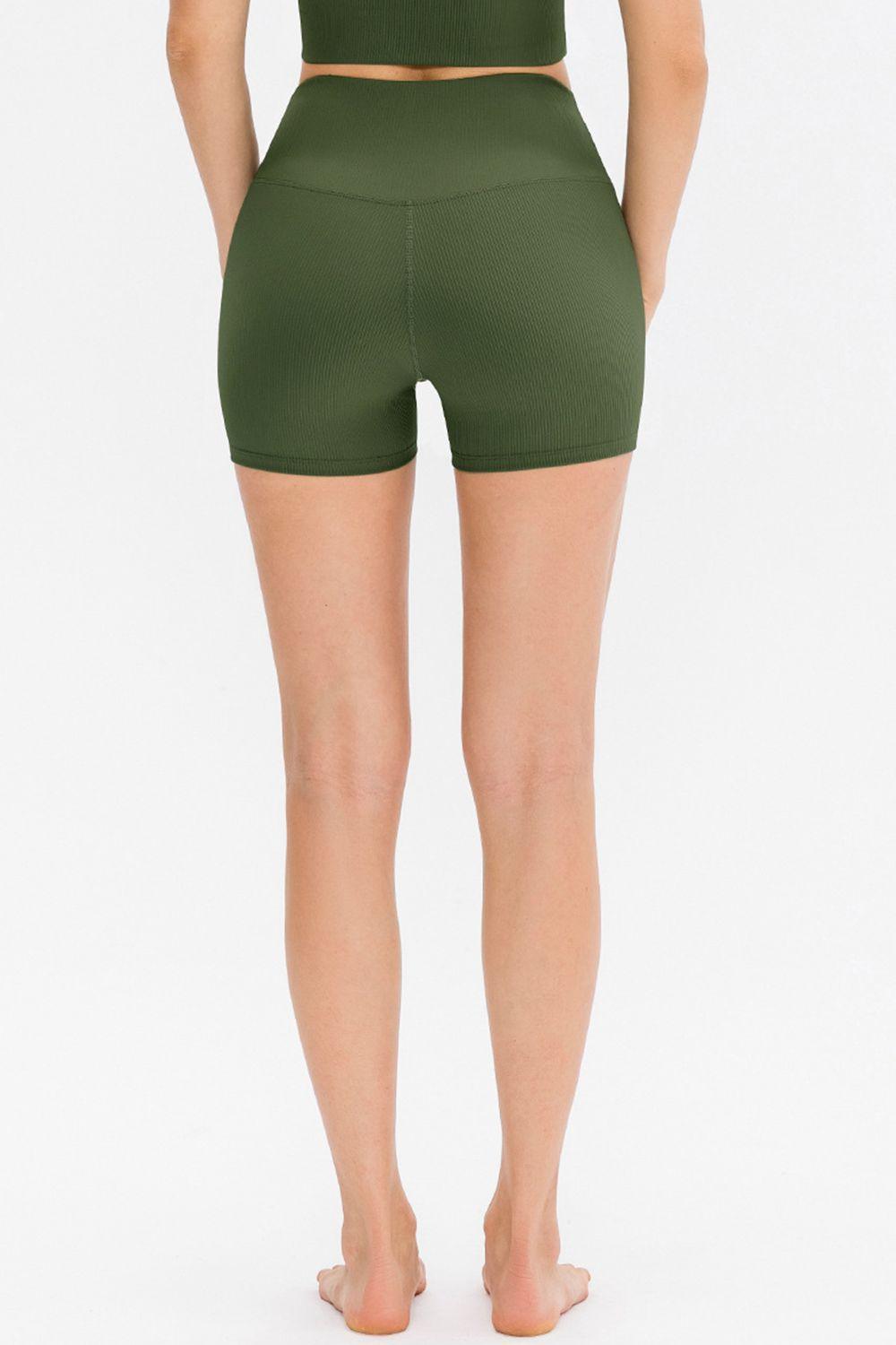 Slim Fit Wide Waistband Sports Shorts - ClubOn