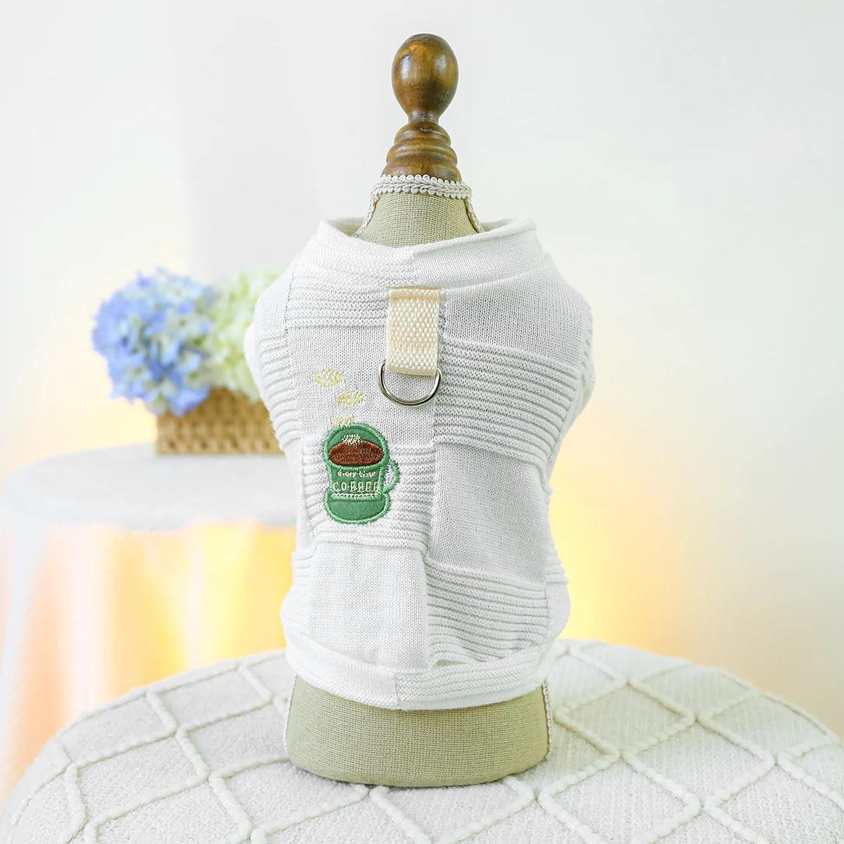 Afternoon Tea Round Neck Shirt for Small & Medium Dogs - ClubOn