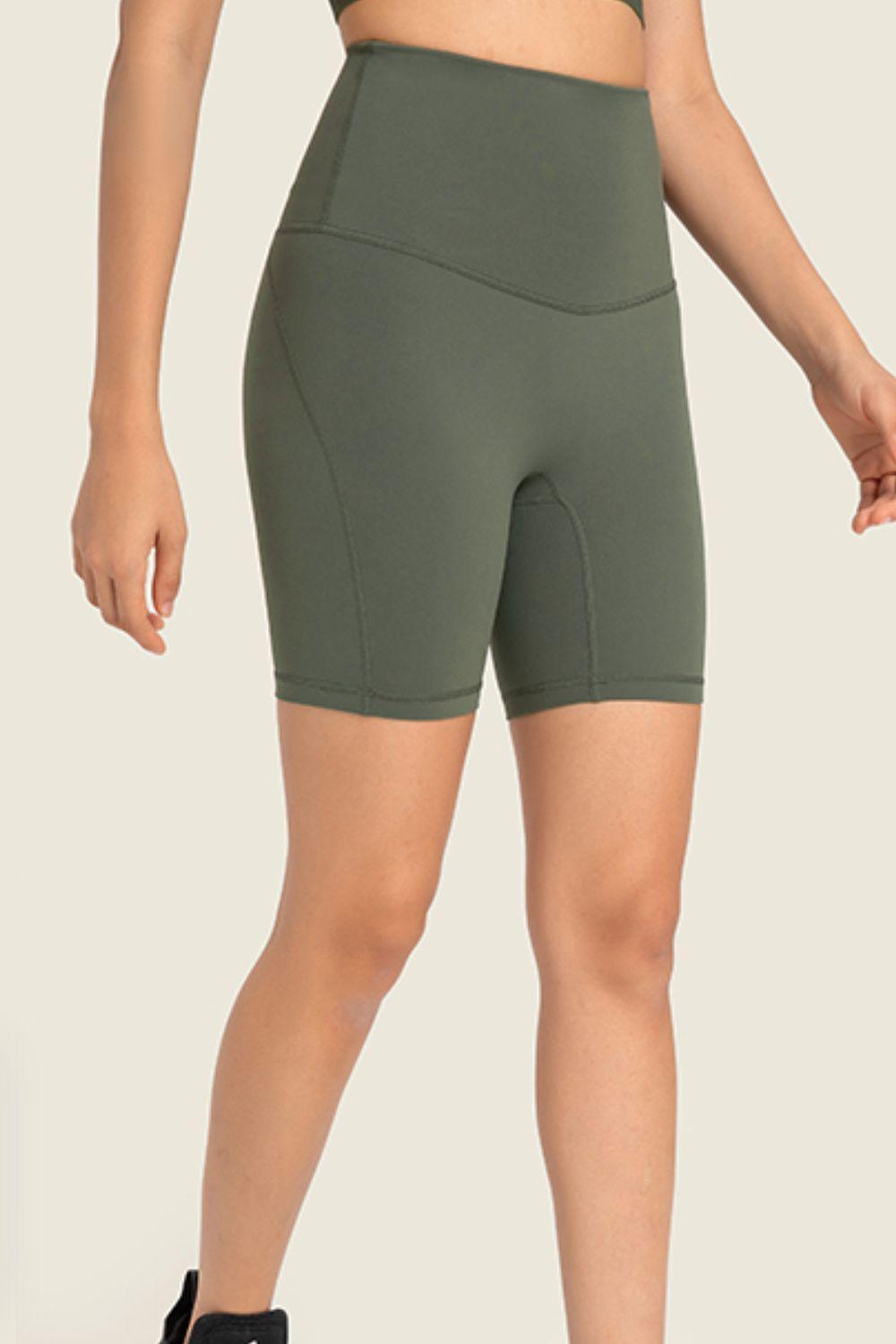 Millennia Seamless High-Rise Wide Waistband Biker Shorts - ClubOn
