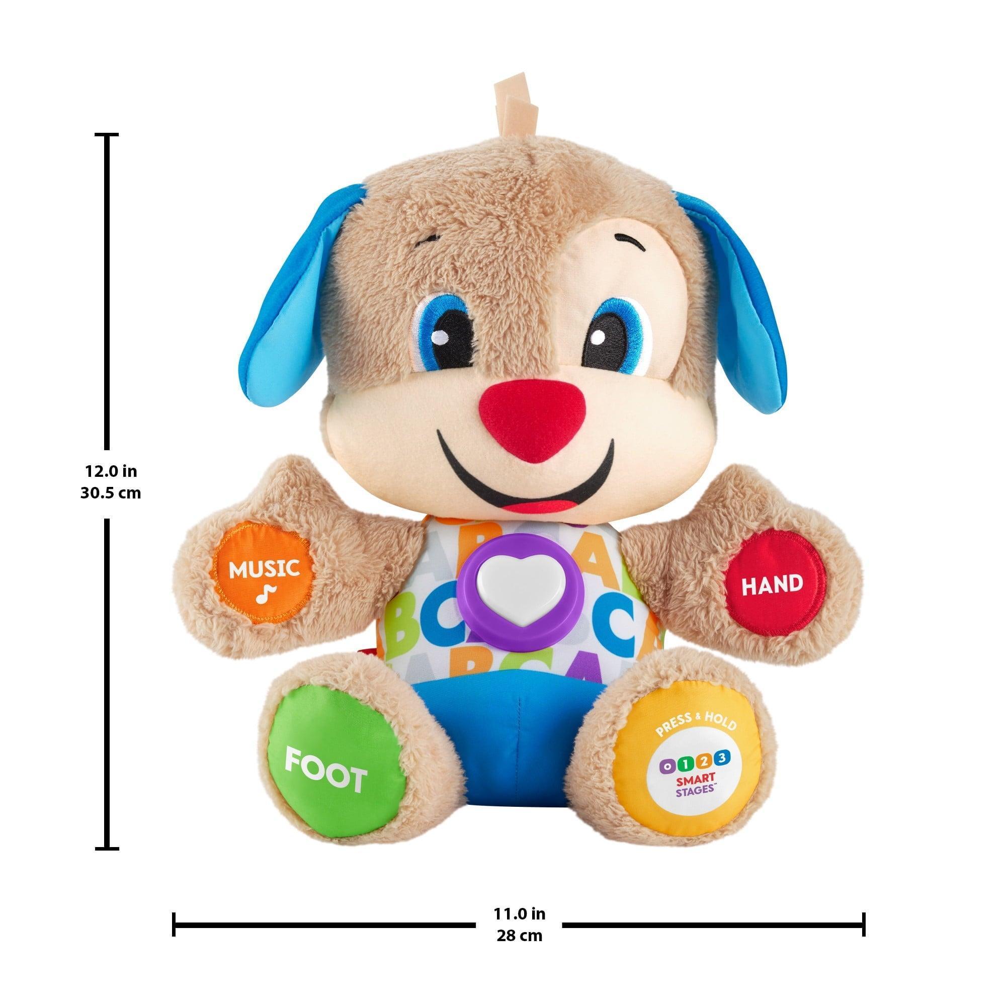 Fisher-Price Laugh & Learn Smart Stages Puppy Plush Learning Toy – For Babies, Infants, and Toddlers - ClubOn