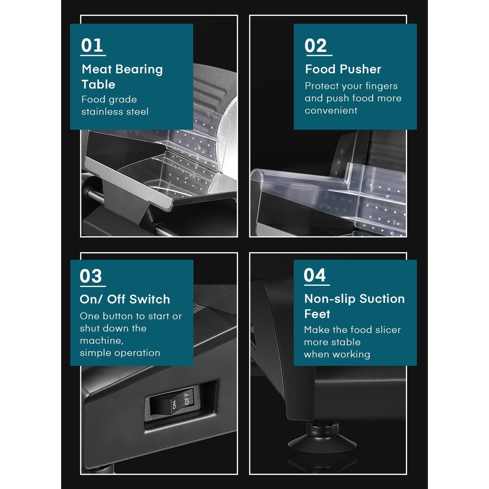 CAROTE 14-Piece Knife Set with Wooden Block, Stainless Steel Knives, Ergonomic Handles, Forged, White - ClubOn