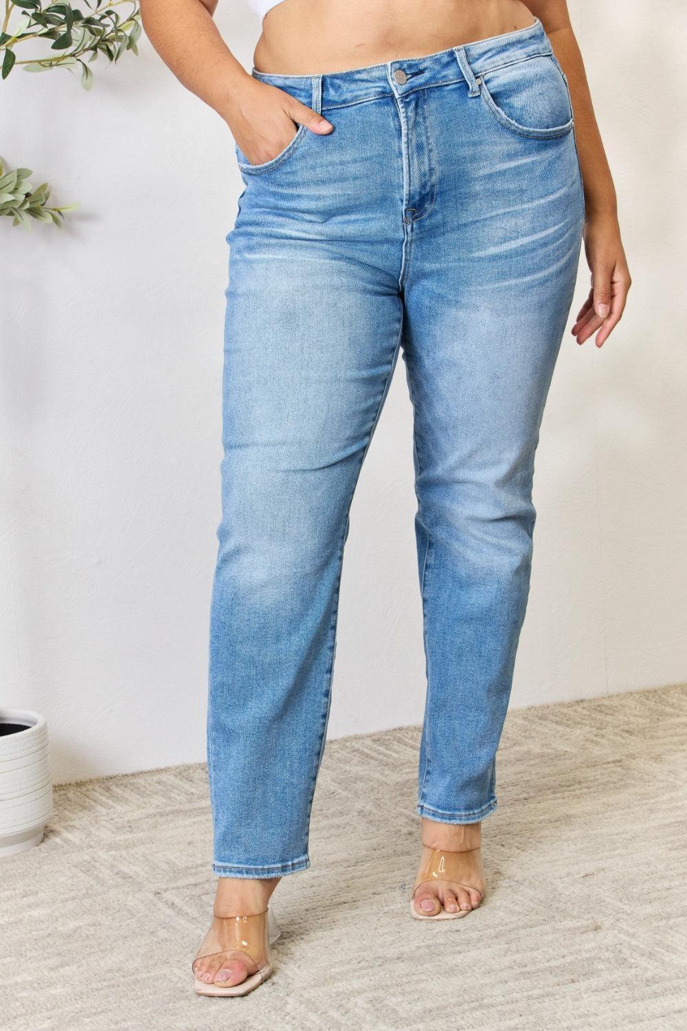 RISEN Full Size Mid Rise Skinny Jeans - ClubOn