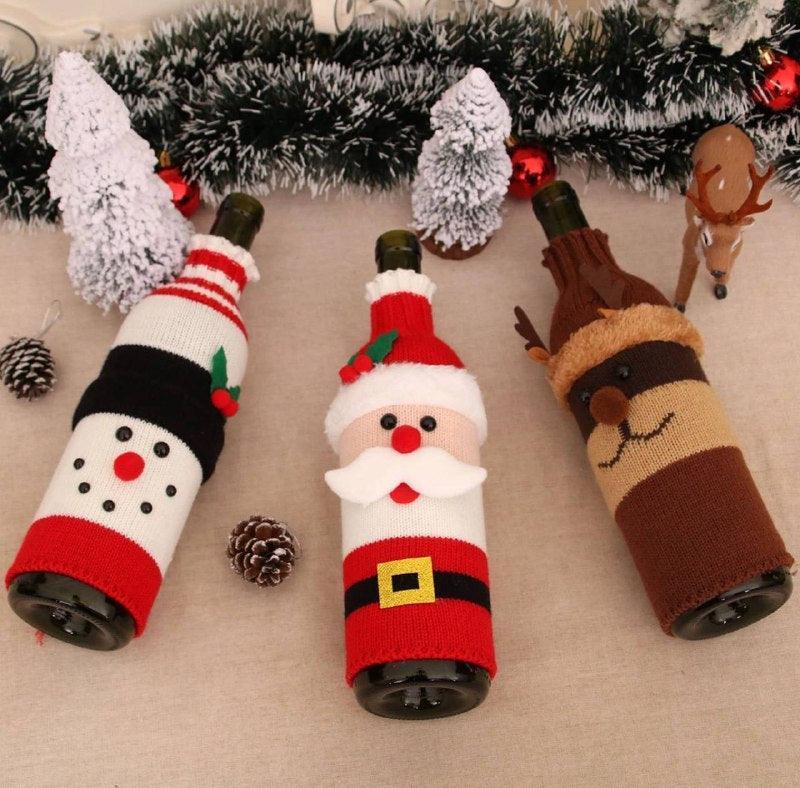 Old Man Snowman Wine Bottle Sleeve | Christmas Decorations - ClubOn