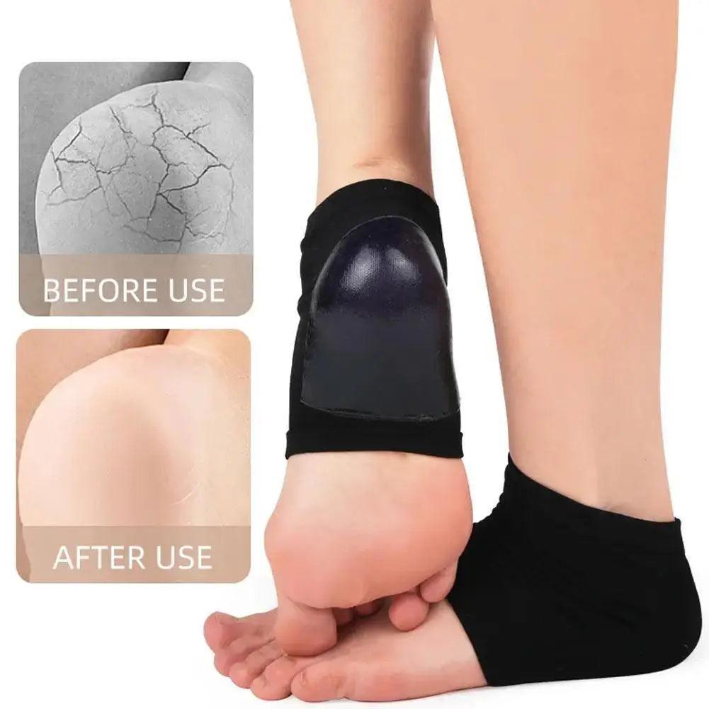 Silicone Feet Care Socks - Gel Heel Cover & Moisturizing Protecto - ClubOn