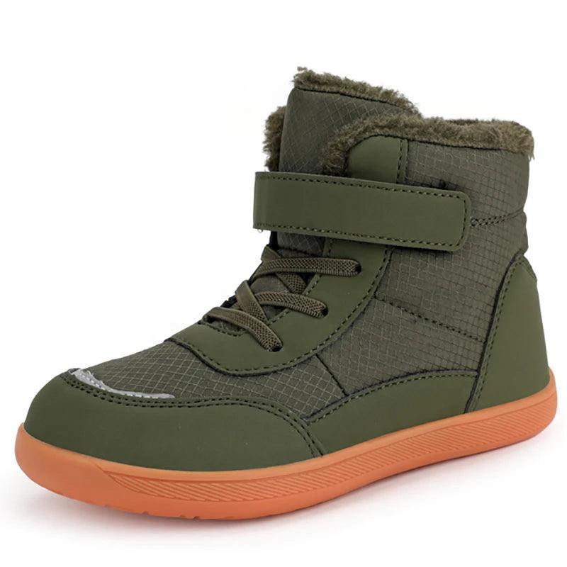 Kids Wide Toe Barefoot Snow Boots - Winter Minimalist Sneakers - ClubOn