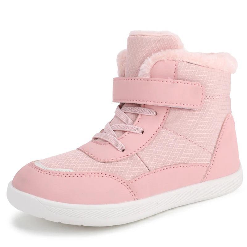 Kids Wide Toe Barefoot Snow Boots - Winter Minimalist Sneakers - ClubOn