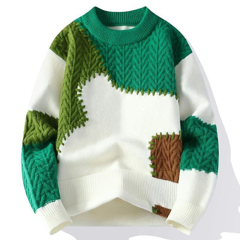 Luxury Knit Pullover Sweater for Men - Thick & Warm - ClubOn