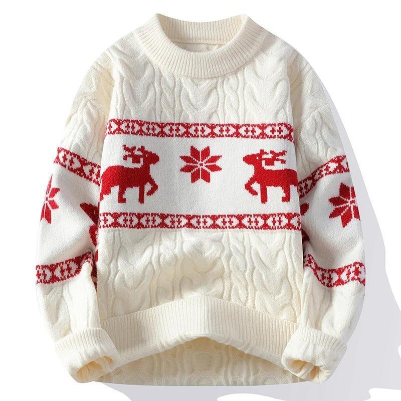 Luxury Cashmere Deer Sweater for Men - Thick & Warm - ClubOn
