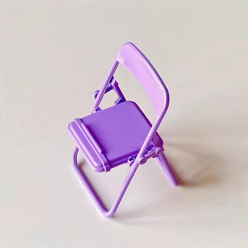 Mini Chair Phone Stand - Creative Foldable Design for Desktop - ClubOn