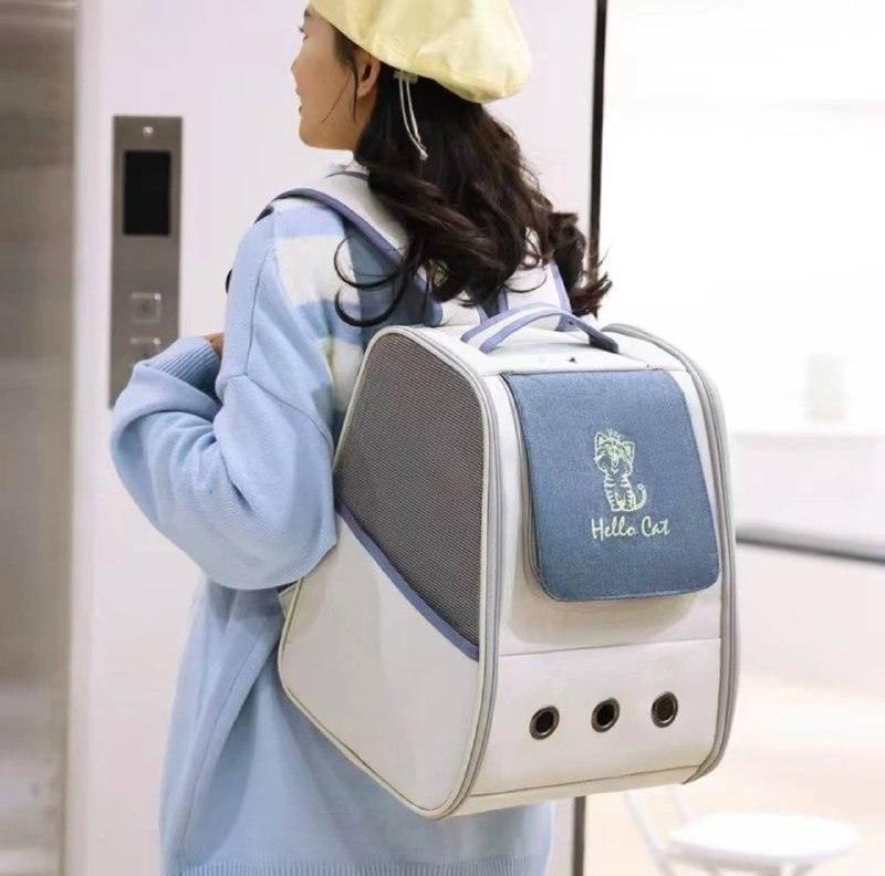 Pet Cat Carrier Backpack – Breathable & Portable Travel Bag - ClubOn